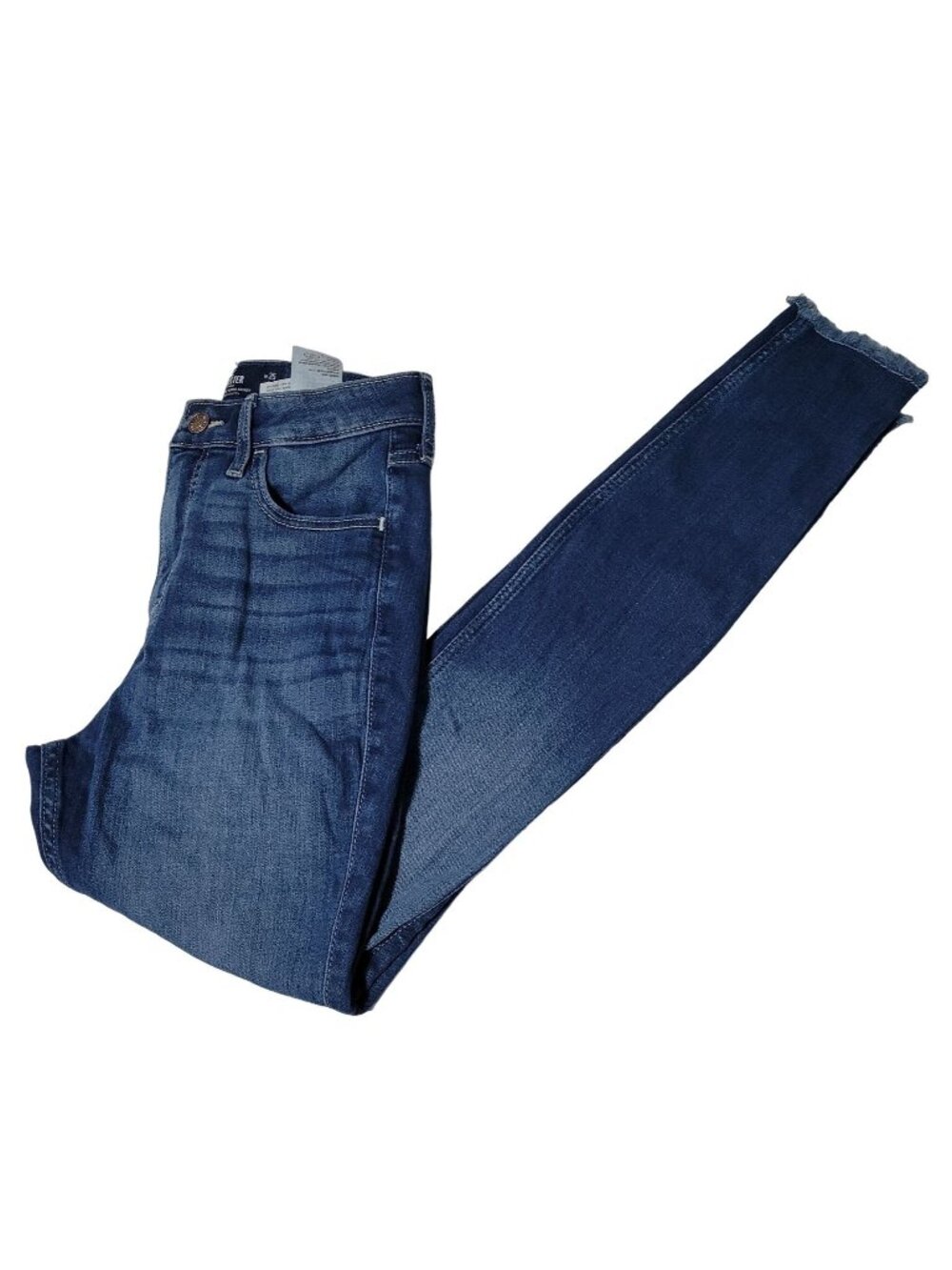 Hollister Curvy Hi Rise Super Skinny Jeans Womens Size 1 Medium Wash Denim Pants